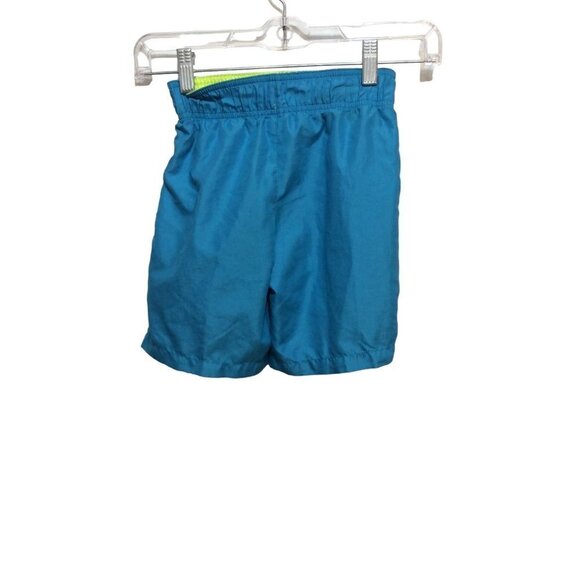 OP  Swim Trunks  Boys Size XS 4 to 5  Blue solid 100% Polyester  sku4 - Picture 2 of 4